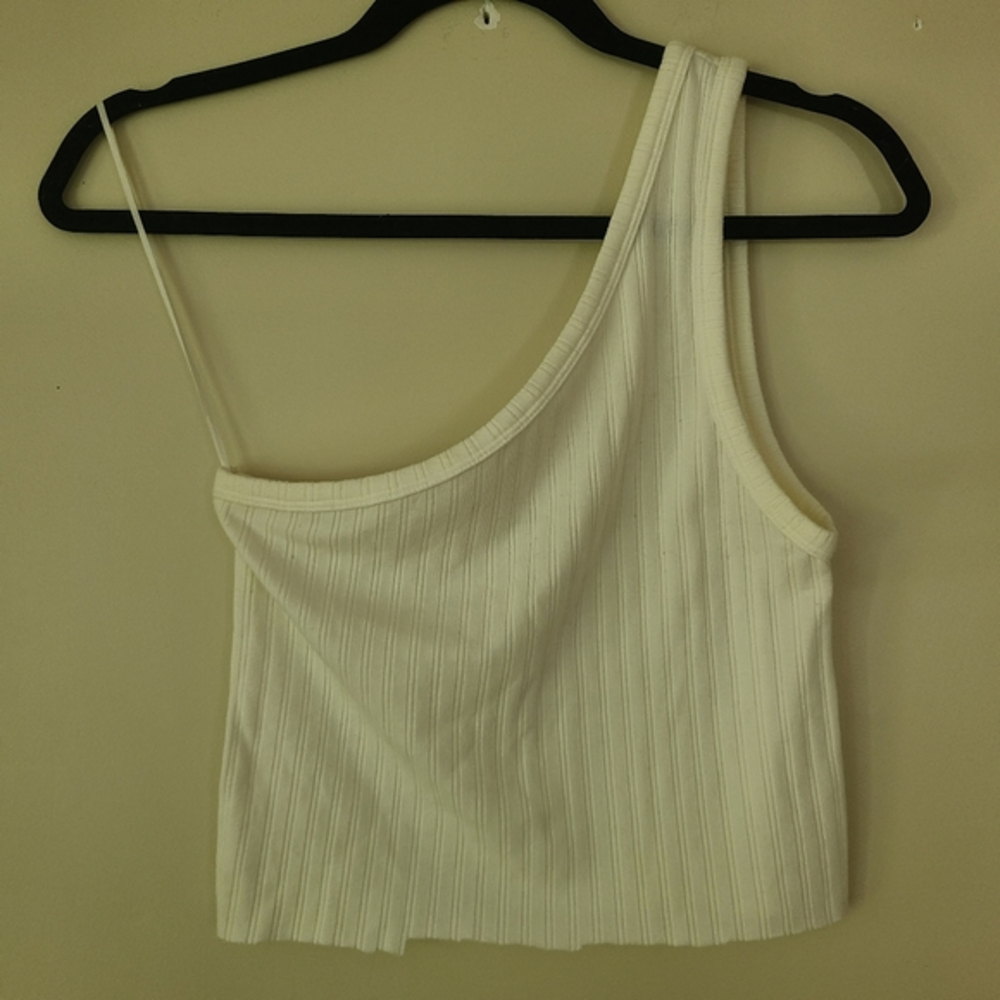 American Eagle One Shoulder White‎ Top
